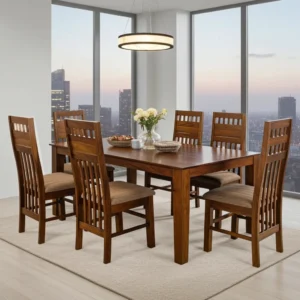 wooden dining table